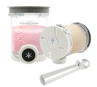 Lot de 2 bacs à glace, pour creami, Ninja Creami, réutilisables, pour lave-vaisselle, avec couvercle et pelle, fabrication de milkshake, smoothie, gelée