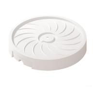 Lot de 2 bacs à plantes avec roulettes très résistantes, support à roulettes, plateau de drainage amovible, pour pots de fleurs d'intérieur ou d'extérieur (blanc)