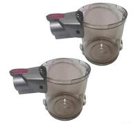 Lot de 2 bacs à poussière pour aspirateurs à main H.Koenig UP600 et UP810, cartouche de rechange avec levier de dégagement large pour une vidange facile, accessoire lavable