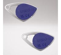 Lot de 2 Badges de Proximité Intratone bleu 08-0103 - Sécurisé RFID | Étanche IP68 | Accès Contrôlé pour Copropriétés et Immeubles | Programmation par Syndic + 1Porte-clés DOMOBIP