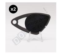Lot de 2 Badges Intratone RFID Noir - Réf. 08-0101 - Accès copropriété et immeuble - Programmation par syndic + Goodie Domobip