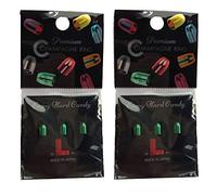 Lot de 2 bagues à champagne de qualité supérieure., vert forêt