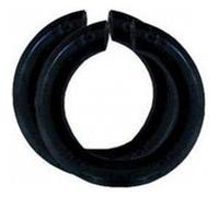Lot de 2 bagues abat-jour B22 / E14 TIBELEC, plastique, noir Noir G