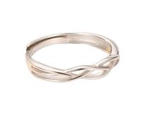 Lot De 2 Bagues Assorties Pour Homme Et Femme, En Argent Sterling 925, Ajustables, Pour Mariage, Promesse D'Éternité, Bijoux Fantaisie, 1,7 G