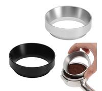 Lot de 2 bagues de dosage de café 51 mm - Entonnoir magnétique réutilisable pour porte-filtre de 51 mm - Accessoire Barista (mélange de couleurs 1)
