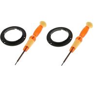 Lot de 2 bagues de fixation à baïonnette pour objectif Nikon 18-55 mm, 18-105 mm, 18-135 mm, 55-200 mm