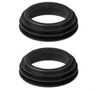 Lot de 2 bagues d'étanchéité de tuyau de vidange de réservoir d'eau, 90 mm à 110 mm pour adaptateur de tuyau d'égout, joint de tuyau de drainage de toilettes en caoutchouc durable pour la prévention