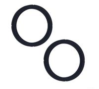 Lot de 2 bagues d'étanchéité en silicone noir pour tête d'infusion La Spaziale S1 pour machines à expresso Mini et S1 Vivaldi avec 64 mm de diamètre extérieur et 6,4 mm d'épaisseur pour une pression