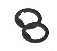 Lot de 2 bagues d'étanchéité pour NJ ES301 351 | Fabriqué à partir de plastique réutilisable, résiste à la chaleur élevée, design flexible, couleur noire