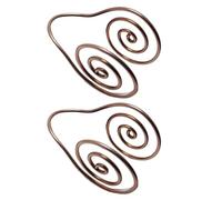 Lot de 2 bagues en forme de palmier en spirale - Fournitures de méditation - 2 x 2 cm - Pour fille, adolescente, enfant, garçon, fille, famille, amis, maison, accessoire spirituel compact, facile à