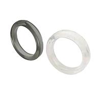 Lot de 2 bagues en résine acrylique - Style tendance - Accessoire de bijoux - Cadeau pour les fans - Ornements simples - Bagues en acrylique pour femmes