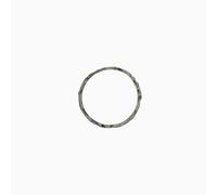 Lot de 2 bagues fines en argent sterling texturé pour femme, No. 7, Métal