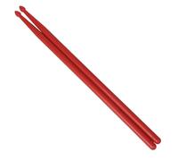 Lot de 2 baguettes de batterie en nylon pour apprendre à percussion, éducation, enfants, débutants, adultes, professionnels - Rouge