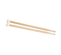 Lot de 2 baguettes de batterie marteau de tambour, timbales, instrument de percussion, pratique à jouer à double tête en feutre