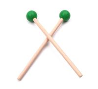 Lot de 2 baguettes de batterie Xylophone avec tête ronde et marteau en bois - Outils d'entraînement de batterie en bois - Accessoire pour instrument de percussion