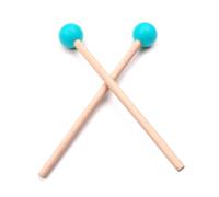 Lot de 2 baguettes de batterie Xylophone avec tête ronde et marteau en bois - Outils d'entraînement de batterie en bois - Accessoire pour instrument de percussion