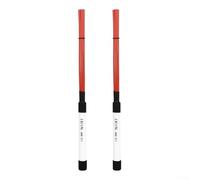 Lot de 2 baguettes de brosse de batterie Cajon professionnelles en nylon pour percussions pour batterie de jazz et musique douce Rouge