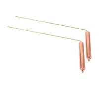 Lot de 2 Baguettes de Sourcier, Précision, en Cuivre 99% Pur | Détection Fiable, Positionnement Précis, Chasse aux Fantômes et Localisation de L’or, Finition Dorée