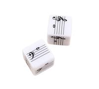 Lot de 2 baguettes musicales éducatives pour enfants pour apprendre la théorie fondamentale grâce à un jeu amusant avec des dés en plastique