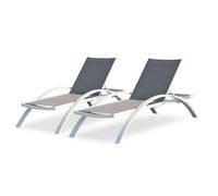 Lot de 2 bains de soleil barcelona