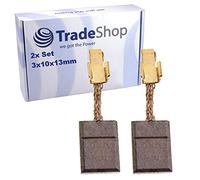 Lot de 2 balais de charbon 3 x 10 x 13 mm pour visseuse Makita BFS450 BSF451 DFS451 BFS450RFE BDA340 BDA341 BDA350 BDA351 CB440