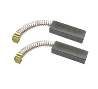 Lot de 2 balais de charbon - 30 mm x 11 mm x 6 mm - Brosses de moteur - Brosse à charbon avec fil de cuivre et étrier de raccordement en U - Pour aspirateur multifonction Miele S200 S300 Tango S500