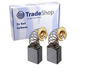 Lot de 2 balais de charbon CB-411 pour perceuse Makita 6830 6832 6833 6834 6836 DS4010 DS4011 - Lime électrique 9031 9032 / charbon moteur 6 x 9 mm
