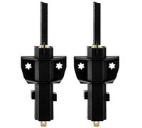 Lot de 2 balais de charbon Ceset pour machines à laver Hoover Candy Remplace la pièce 49018683 92126721 pour moteur Dynamic Next Ceset - Accessoires de rechange pour L94MF7 - Noir