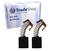 Lot de 2 balais de charbon D-011 compatible avec Einhell Bavaria LE-WS 115/850 Set 4430181 BWS 125-88 BWS 125 BWS 125/850-1 4430150/Charbons moteur