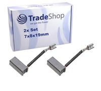 Lot de 2 balais de charbon de moteur 7 x 8 x 19 mm compatibles avec Bosch GBH 36, GBH 36V, GBH 36 V-Li, GBH 36 VF-Li, H36-MA remplace 1617014142