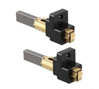 Lot de 2 balais de charbon de rechange avec support pour moteurs d'aspirateur, conçus pour prolonger la durée de vie et la fonctionnalité du moteur