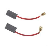Lot de 2 balais de charbon de rechange pour moteur de tronçonneuse Worx WG303e WG307 T17E avec fil conducteur 6,3 mm x 12,5 mm x 24 mm
