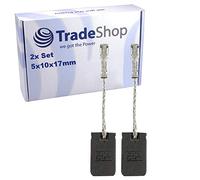 Lot de 2 balais de charbon moteur 5 x 10 x 17 mm pour meuleuse d'angle Bosch GWS 14-125 C 0 601 384 742 GWS 14-125 CE 0 601 385 703 0 601 385 732 0 601 381 381 3801 38 5 734. .
