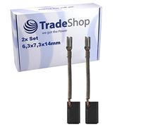 Lot de 2 balais de charbon moteur 6,3 x 7,3 x 14 mm pour scie sauteuse Hitachi CJ65S2 CJ65VA2 CJ65V2 CJ110V CJ110VA remplace 99091 999046 999005 99075