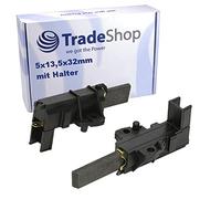 Lot de 2 Balais de Charbon Moteur Lave Linge, 5 mm x 13,5 mm x 32 mm 4,8 mm AMP avec Support pour Moteurs CESET comme MCA52/64-148 Serie MCA61/64-148/BC1/ZN1/KT16 MCA 38/64-148/IE