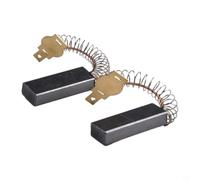 Lot de 2 balais de charbon pour aspirateurs et outils rotatifs - 32 x 11 x 6 mm - Balais de rechange pour moteur électrique avec couvercle à ressort de support - Compatible avec Select for Blackdecker