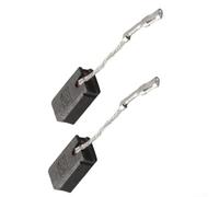 Lot de 2 balais de charbon pour Bosch 1607000V37, 6 x 10 x 16 mm E64 pour meuleuse d'angle GWS 12-125 AG50-11VSPD AG40-85P avec fil et ressorts