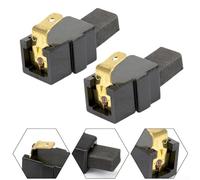Lot de 2 balais de charbon pour clés électriques HP1030, HR2400, CB415, CB417, 6905H & 191955-1 - Accessoires de rechange pour outils électriques, 6 x 9 x 19 mm, noir