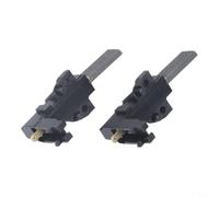 Lot de 2 balais de charbon pour machines à laver à chargement frontal pour aspirateur Candy pour ARISTON / INDESIT - Compatible avec les modèles de moteur Ceset - Longueur 53 mm - Noir