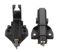 Lot de 2 balais de charbon pour moteur de machine à laver Hoover Candy et Caset - Pièce de rechange n° 481931088529/481236248004/C00194594 - Boîtier en plastique noir (environ 53 mm)