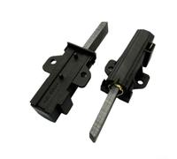 Lot de 2 balais de charbon pour moteur de machine à laver Samsung WW80J5555FX et WW80J5555DW - Revêtement en cuivre avec ajustement - Taille standard - Noir industriel