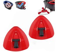 Lot de 2 balais de rechange pour serpillière rotative O-Cedar - Plastique - 15,5 x 16 x 5 cm - Rouge