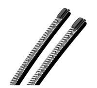 Lot de 2 balais d'essuie-glace avant en fibre de carbone, Compatible Pour Fiorino 2008-2013 2009 2010 2011 2012(Carbon Fibre 2008-2013)