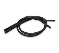 Lot de 2 balais d'essuie-glace de rechange universels en caoutchouc - 800 mm x 6 mm - Compatible avec Volkswagen, BYD, Buick, Chevrolet, Nissan - 6 pièces/noir