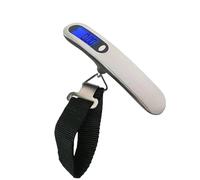 Lot de 2 balances de poids pour bagages, 50 kg, 10 g, balance électronique numérique portable à écran LCD pour valise, balance de voyage à suspendre à la main, balance à main