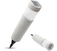 FISHTEC Lampe Solaire Jardin - Lot de 2 Balises d'Extérieur à LED Blanche Énergie Autoalimentées Effet Pierre Piquet Plantation Résistant aux Intempéries IP44
