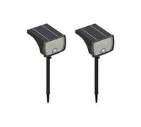 Lot de 2 balises ou appliques solaires à détecteur de mouvements - 700 lumens - CHENDI