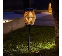 Lot de 2 balises solaires à piquer marron silvina