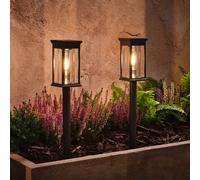 Lot de 2 Balises Solaires Cragside Style Lanterne