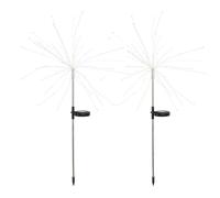2 balises solaires à planter fireworks H97cm Lumisky